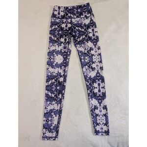 Gymshark High Waisted Workout Leggings Purple Print Athletic Gym‎ Small